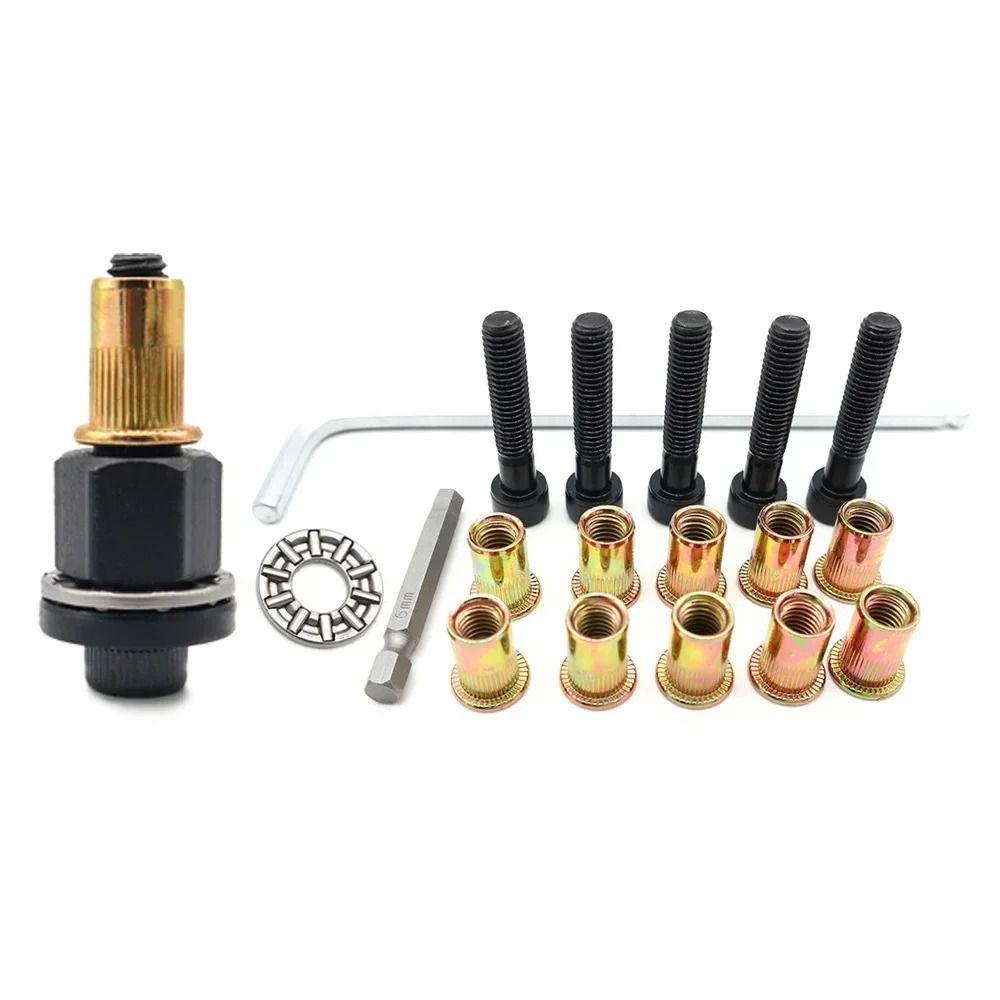 11Pcs/Set Mandrel Staple Hand Rivet Nut M3 M4 M5 M6 M8 M10 Head Rivet Tool Set Manual Riveter Tool