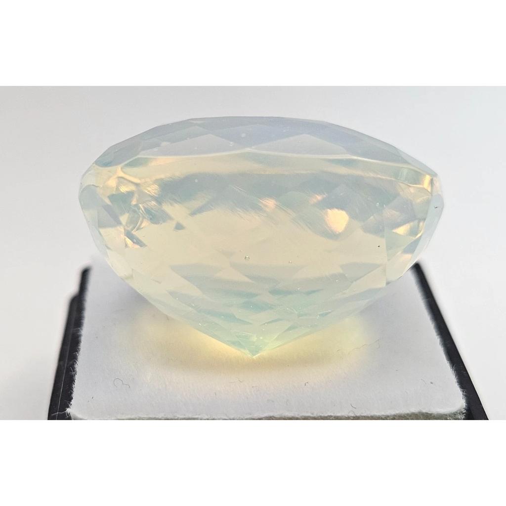 White Opal Blue Fire Natural 55+ Ct Cushion Cut Beautiful Certified Gemstone