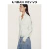 UR Women's Pleated Waist Lapel Shirt