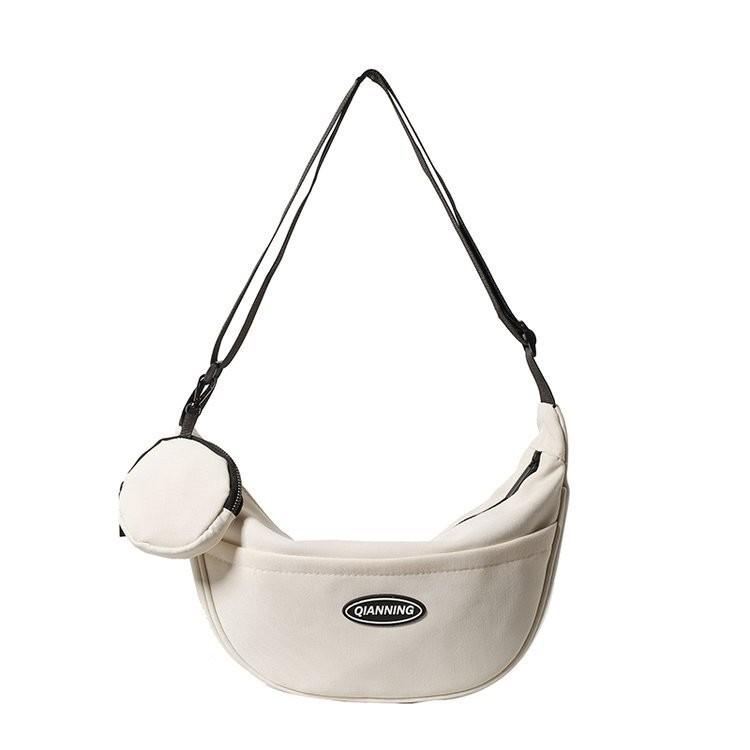 

Stylish Nylon Crossbody Bag For Casual Travel With Comfy Soft Design And Multiple Colors белый