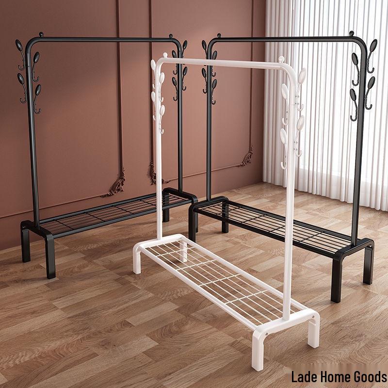 Multi-Functional Clothes Rack: Standing Drying & Coat Hanger for Bedroom, Dorm, or Balcony.