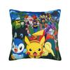 Cartoon Pillowcase Polyester Cushion Cover Decor Pokemoned Throw Pillow Case Cover Home Zipper 45X45Cm