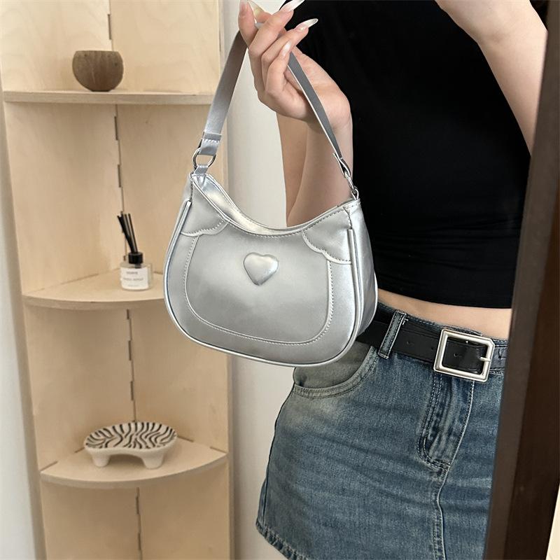 Bag Love Portable Small Square Bag Niche Pu Shoulder Bag Textured Versatile Messenger Bag