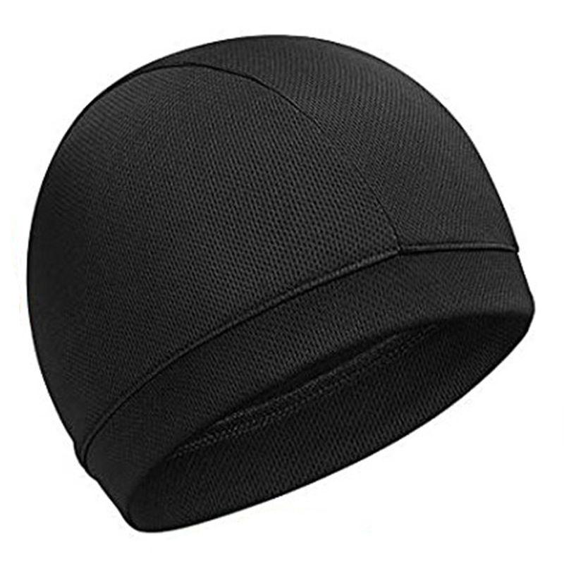 

Cycling Hat Summer Mesh Melon Skin Windproof Sun Protection Hat Outdoor Sports Beanie Bicycle Motorcycle Liner Black sports breathable All yards