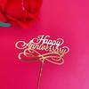 1Pcs Valentine'S Day Wedding Anniversary Couple Party Acrylic Letter Cake Plugin Diy Baking Pastry Dessert Decoration
