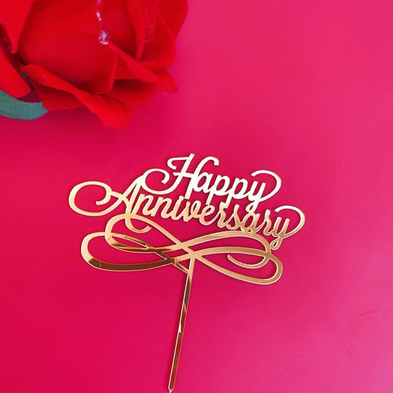 

1Pcs Valentine S Day Wedding Anniversary Couple Party Acrylic Letter Cake Plugin Diy Baking Pastry Dessert Decoration