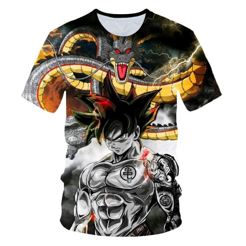 2026 Fashion New Dragon Ball Multi Character 3D Printed T-shirt Fitness Sports Anime Exhibition Short Sleeve T-shirt