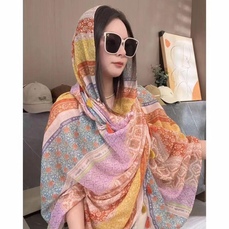 Ethnic Style Scarf for Women Sunscreen Scarf Beach Scarf, Beach Scarf New Style Scarf