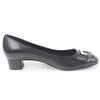 Excellent Salvatore Ferragamo pumps With Gancini Metal black leather Women 8 Used