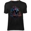 Surreal Skull Mushrooms T-Shirt – Floating Island, Cosmic Nebula Art Tee