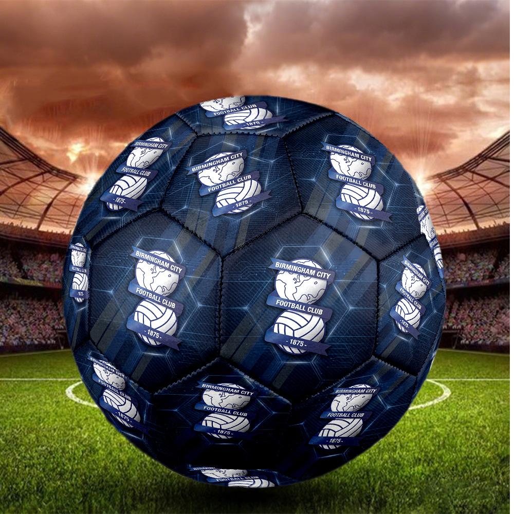 Birmingham City Taglia 5 Pallone da Calcio Alta Elasticità Pallone da Calcio Per Competizione All'aperto Allenamento Quotidiano Gioco