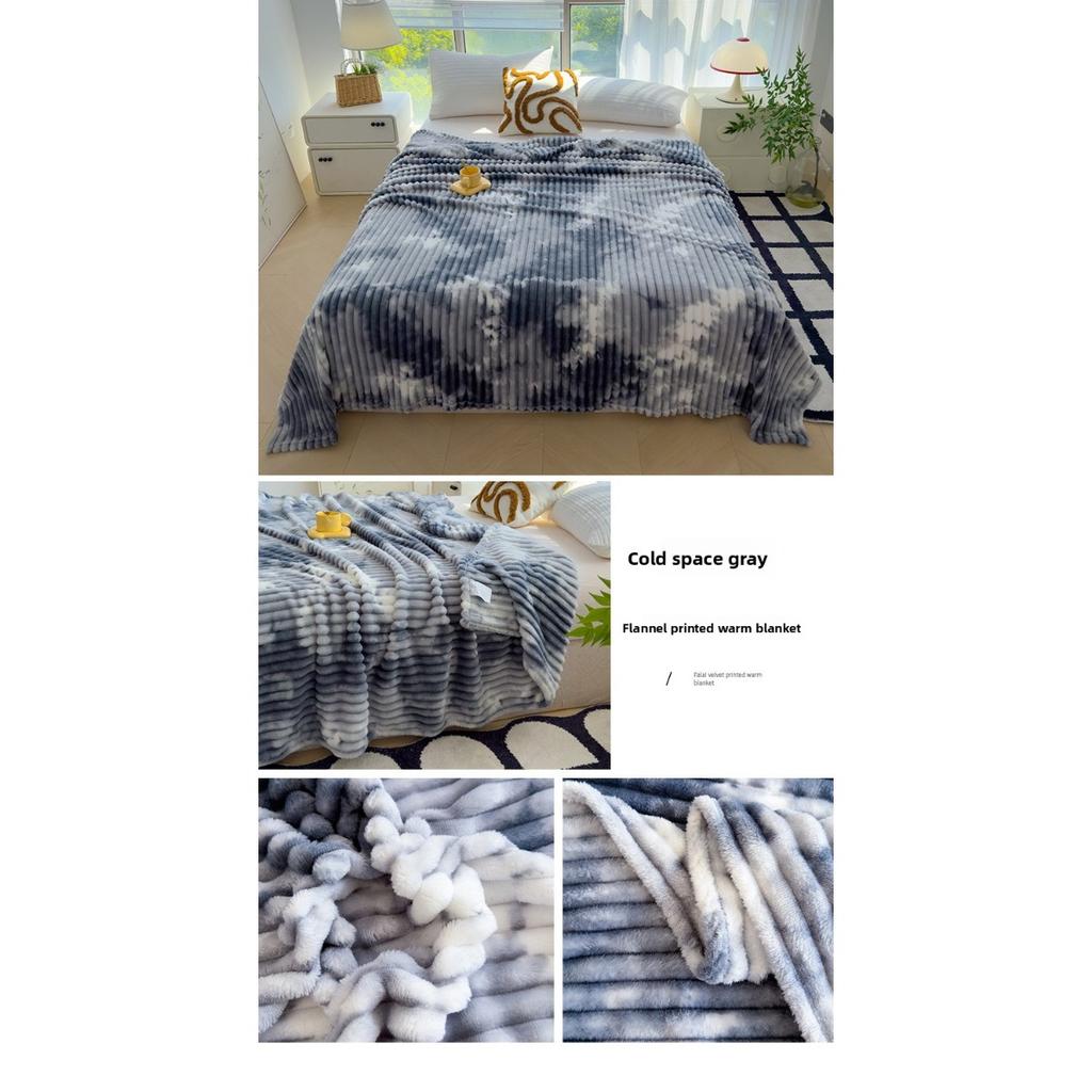Thickened Blanket, Milk Velvet, Coral Velvet, Flannel, Nap Air Conditioning Blanket, Sofa Cover Blanket, Office Gift Blanket
