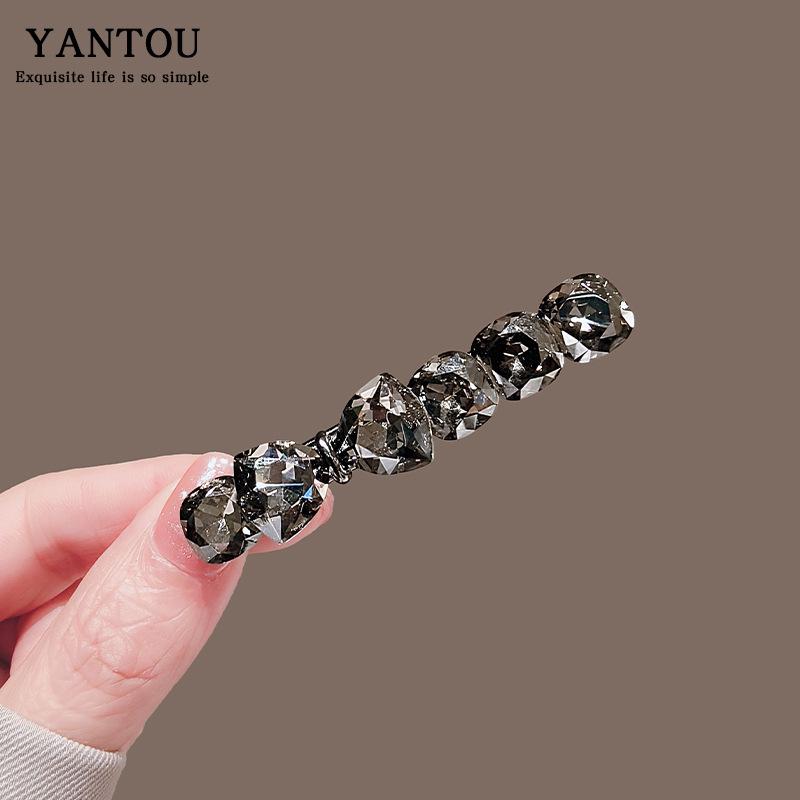 Korean Floral Rhinestone Pearl Hair Clip for Women