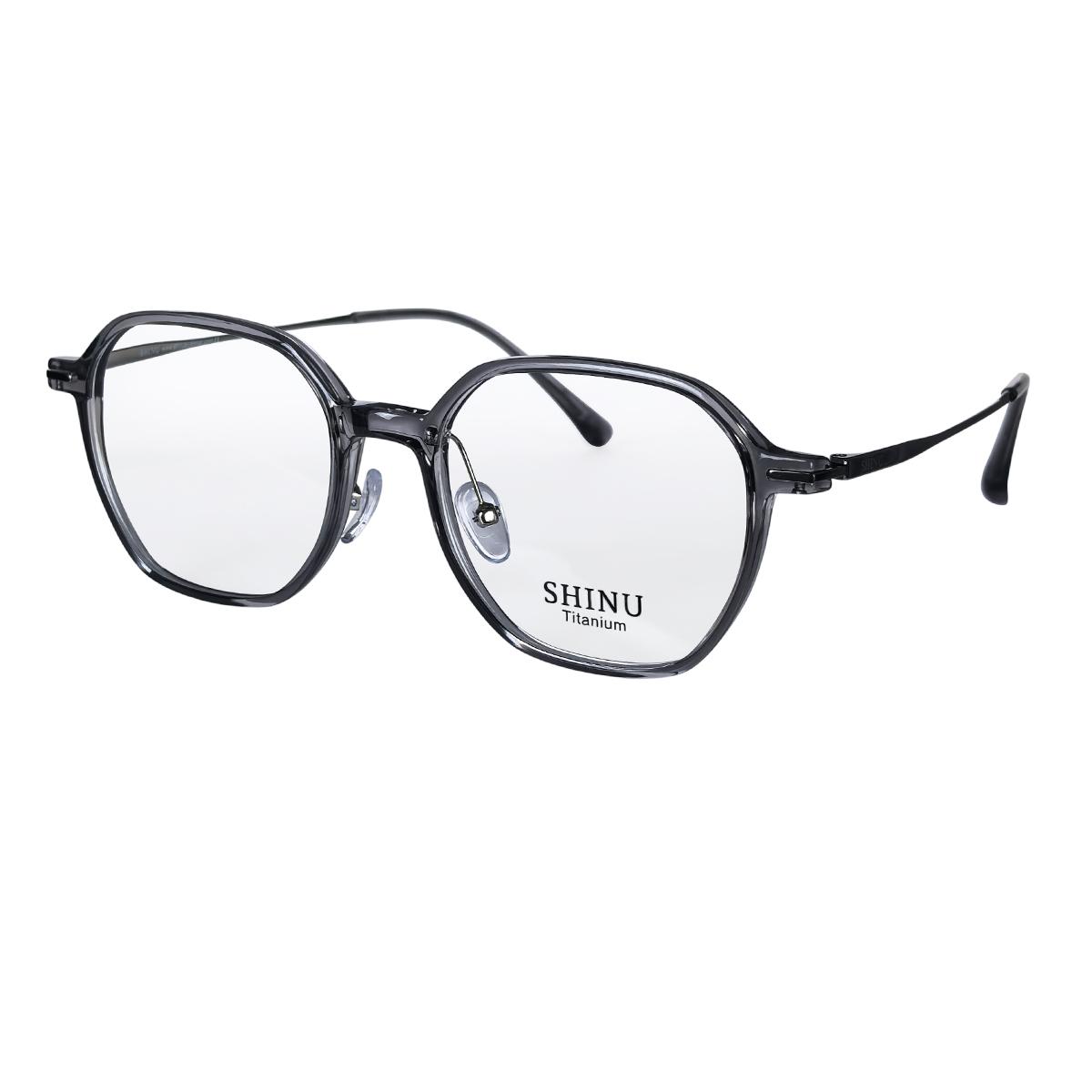 SHINU Brand Round Titanium Glasses Frame Tr90 Frame Titanium Leg Fashion Eye Glasses for Women Y2k Original Brand Ladies Glasses