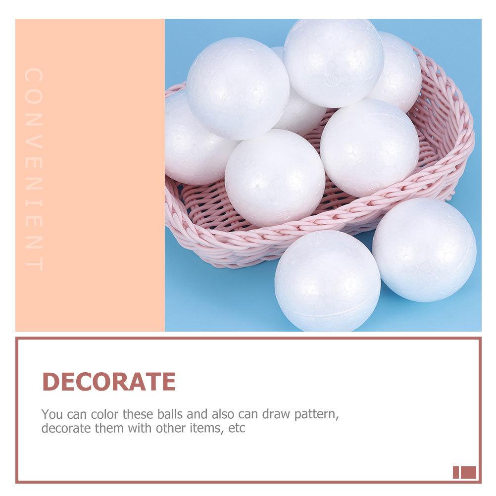 500Pcs Round Foam Balls for Crafts Polystyrene Shapes Ball Modeling DIY Decoration Kits Festive Event Supplies