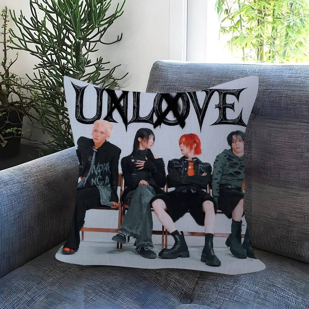Pillow Gift Home Office Decoration Bedroom Sofa Car Cushion Cover Case 45X45 Popular Kpop Style Group X-Xlov Vintage