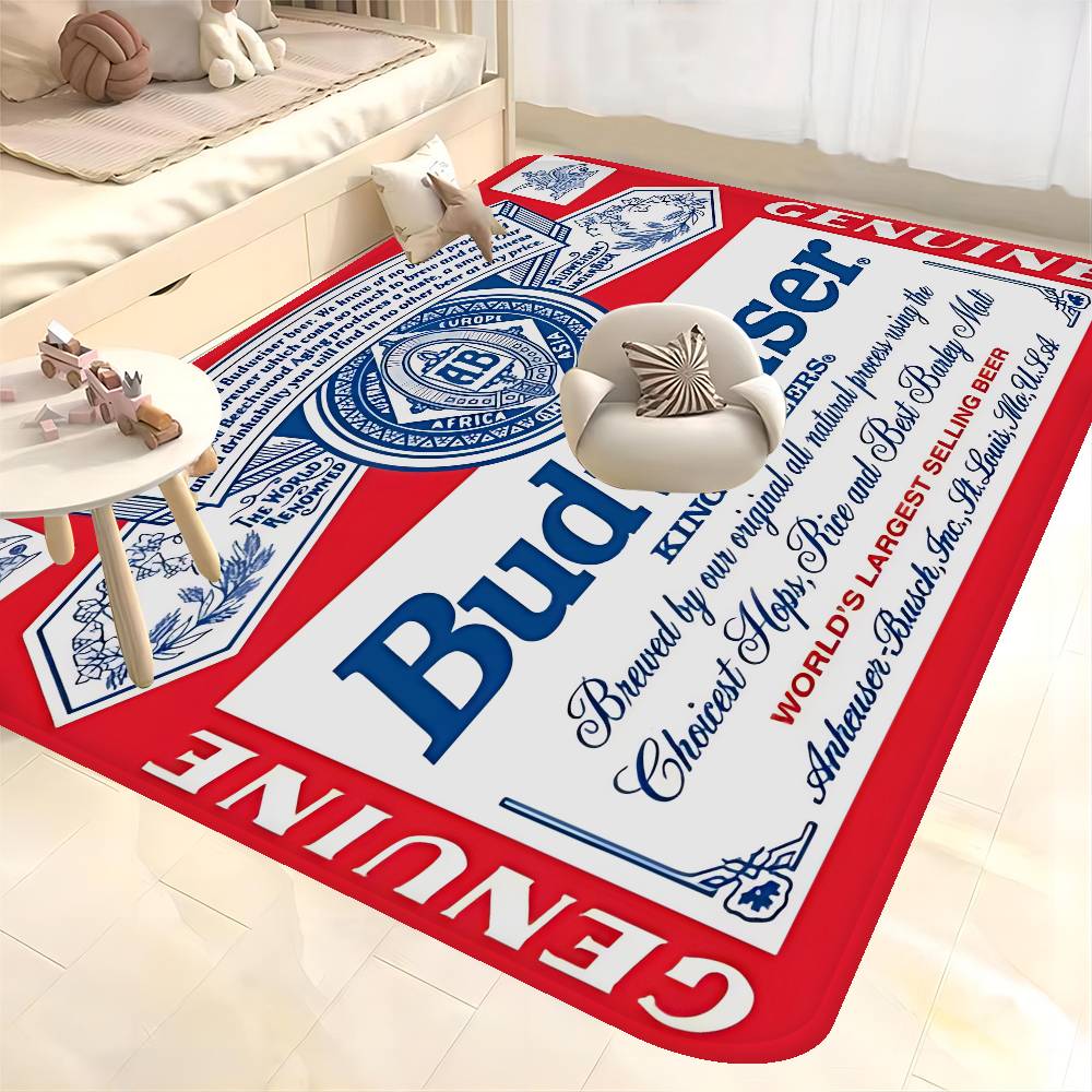 Король пива B-Budweiser Коврик для пола INS Стиль Мягкий Коврик для пола в спальню Дом Прачечная Коврик Противоскользящие Бытовые Ковры 40x60cm