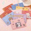 10Pcs Bear Rabbit Blessing Thank Envelope Ins Cartoon Decoration Letter Paper Foldable Beautiful Cartoon Greeting Card