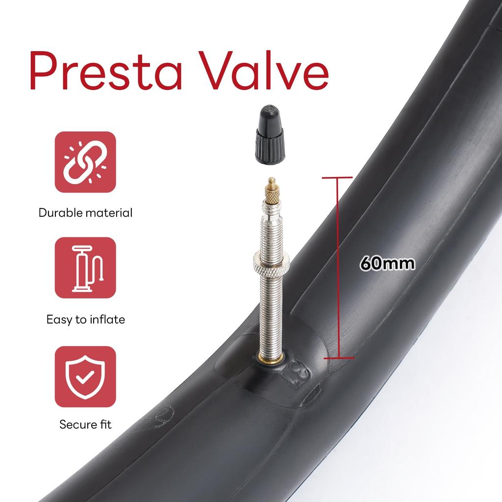 FengCan 1 piece 700 28c tube, bicycle tube 700x25-32c, presta
