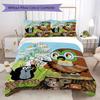 The Story of The Mole Pattern Bedding Uilt Set Uilt Cover Pillowcase Home Decoration Birthday Gift (1 * Duvet Cover + 2 * Pillowcase Without Core)213