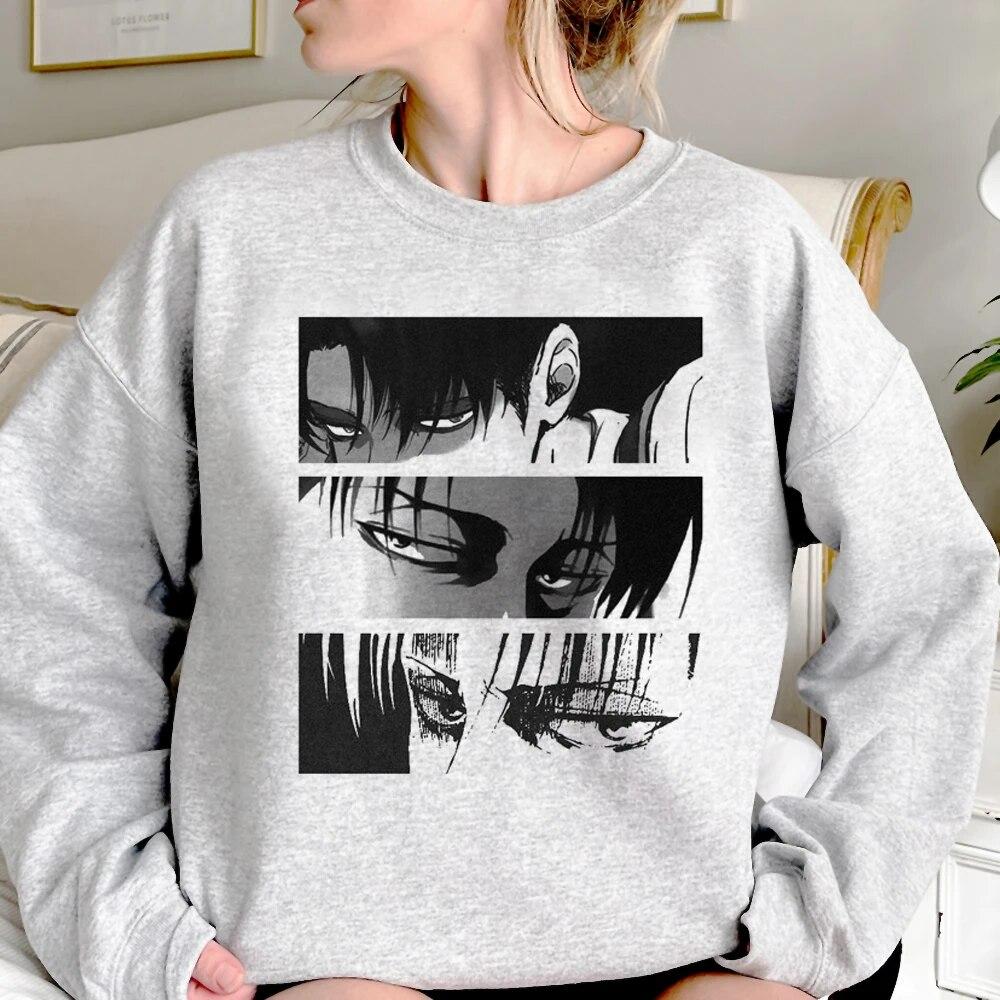 Атака Титанов Эрен толстовки женские корейский стиль аниме уличная винтажные толстовки — фото 7