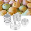 10Pcs Puto Cake Mold Aluminum Alloy Egg Tart Cup Cupcake Kitchen Baking Mold Mini Round Baking Oven Pan Pastry Dessert Mould