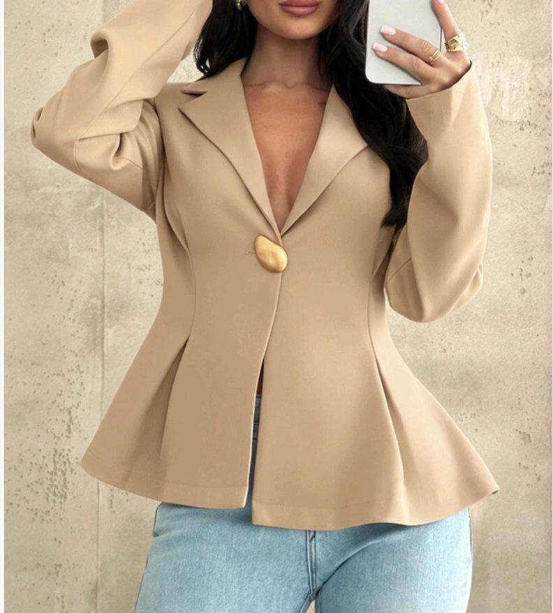 

2026 Chic European & American Slim-Fit Elegant Women s Blazer S