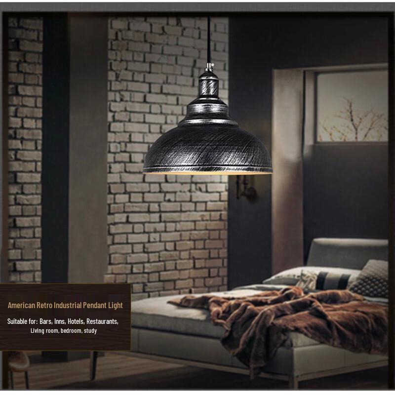 Oeny Przemysłowa Retro Lampa Wisząca z Wisiorkiem w Kształcie Pokrywki Garnka