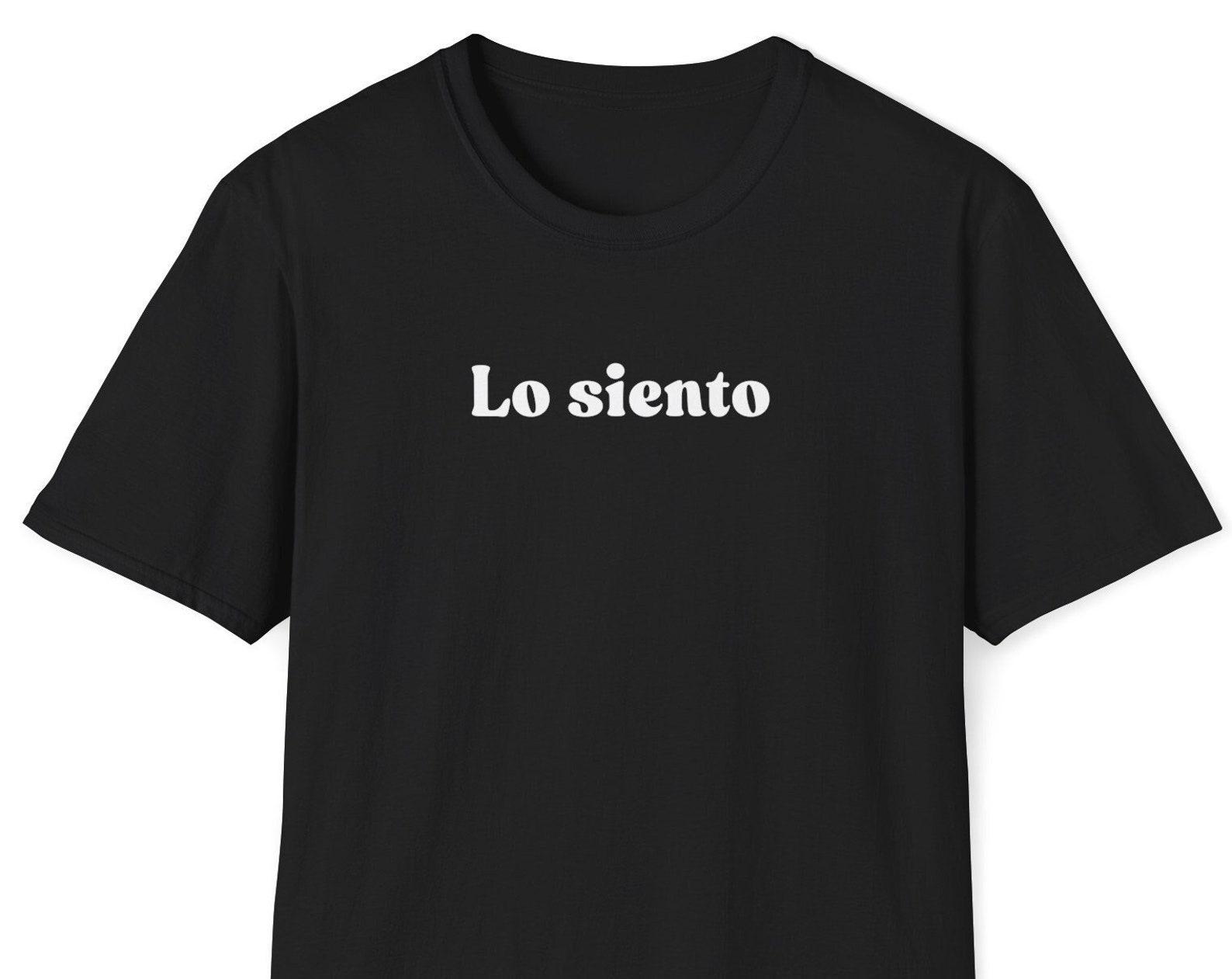 Lo siento Shirt, Spanish Tshirt, Spain Shirt, Spanish Quote Shirt, Spanish Sayings, Spanish Slogan Tee, Minimalist Shirt, Statement Tee 3XL