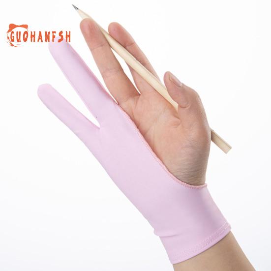 1 st artist ritningshandske Stretchy Förhindra röra fast sömmar Penna Grafik Anti-mistouch handskar för kontor