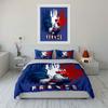 Rooster with France text. Bedding sets Duvet cover sets Duvet covers Pillowcases(1 * Duvet Cover 2 * Pillowcases, without duvet insert)