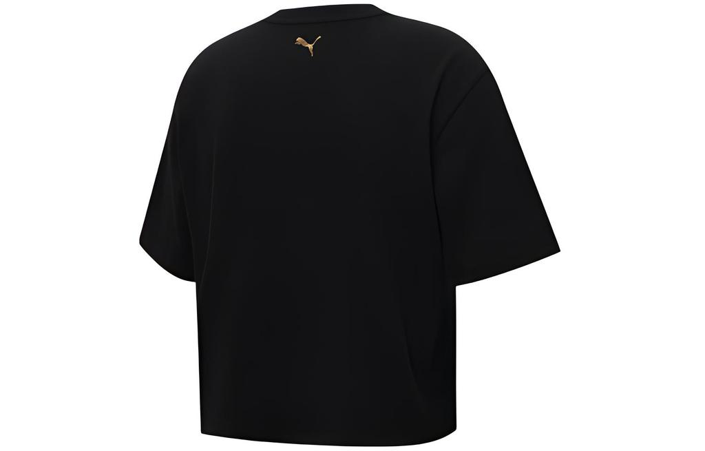 Puma Drop Shoulder Sleeve T Shirt Women's Black 587588-01