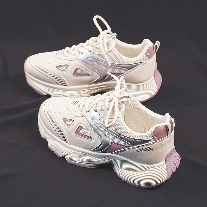 Women's Spring Fashion Breathable Daddy Sneakers - Cute, Ugly Korean-Style Hiking & Casual Shoes Y519