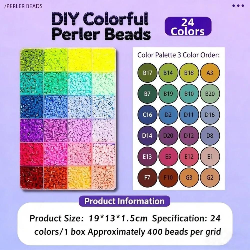 Creative DIY Mini Iron Plastic Beads 2.6mm Fuse Beads Fuse Beads Picking Tray Kit Ironing Collage Beans Tool Handmade Beads Toy