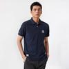 New Era MLB Blue And White Porcelain Series Cotton Simple Logo Short Sleeve American Polo Shirt Unisex Polo Shirts Navy-Blue 14385087