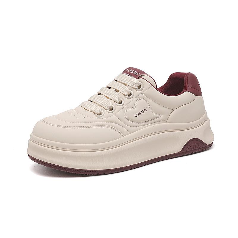 

Spring and Autumn New Women s Round Head Low Top Trend Platform Bread Shoes Casual Fashion Simple Board Shoes Women s One 2025 35