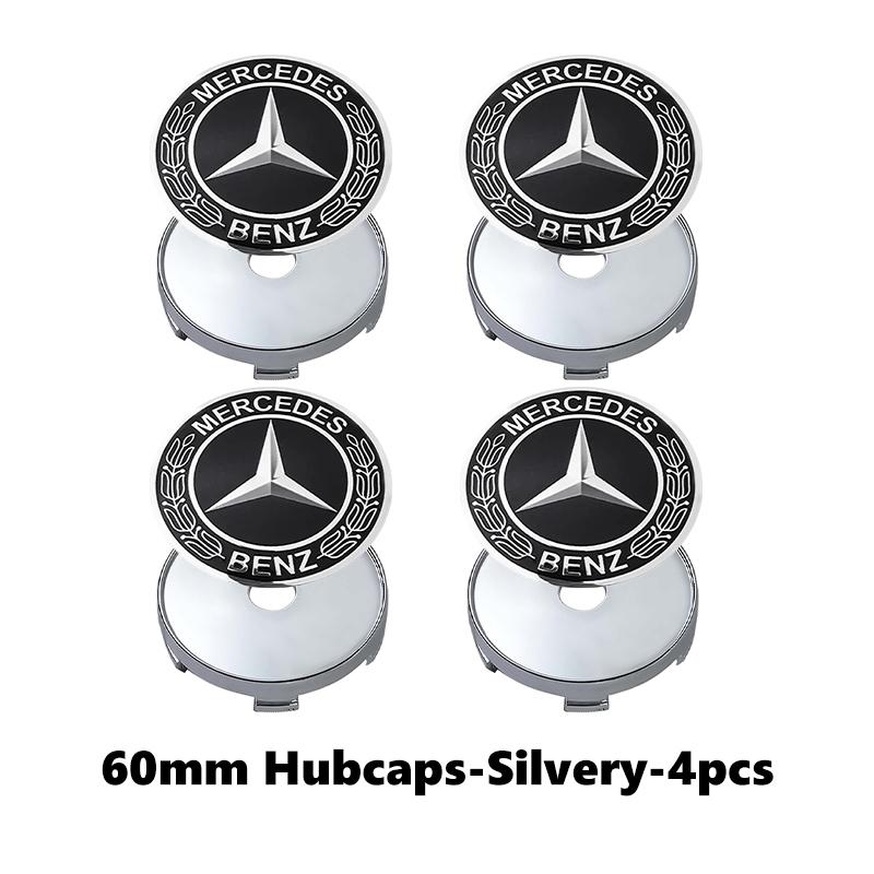 

For Benz 4PCS Car Wheel Center Hub Cap Sticker Accessories AMG VIANO GLB GLC W108 W124 W126 W169 W176 GLE GLK