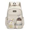 Schoolbag new simple women's schoolbag casual light fashion primary school students senior sense cute high value men's and women's backpack