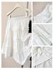 Sweet Ruffled White Puff Cake Skirt for Women - High-Waisted Slim A-Line Midi (2026 Summer)