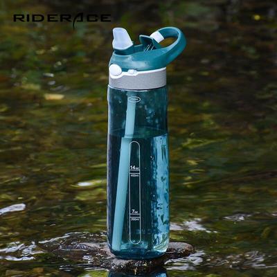 Garrafa de água para bicicleta 750ml, material Tritan portátil, palha, sem BPA, durável, esportes ao ar livre, agitador, fitness, MTB, bicicleta, garrafas de bebida