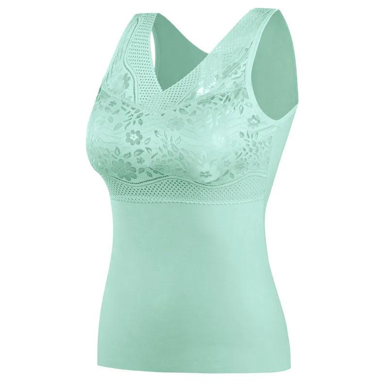 

Теплый жилет женский флисовый утолщенный сексуальный немецкий флис осенне-зимнее нижнее белье верхняя женская теплая одежда 3XL [140-100kg] зелёный