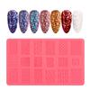 Nail Template Practical Nail Exquisite Silicone Plates Colorful Stemping for Girl