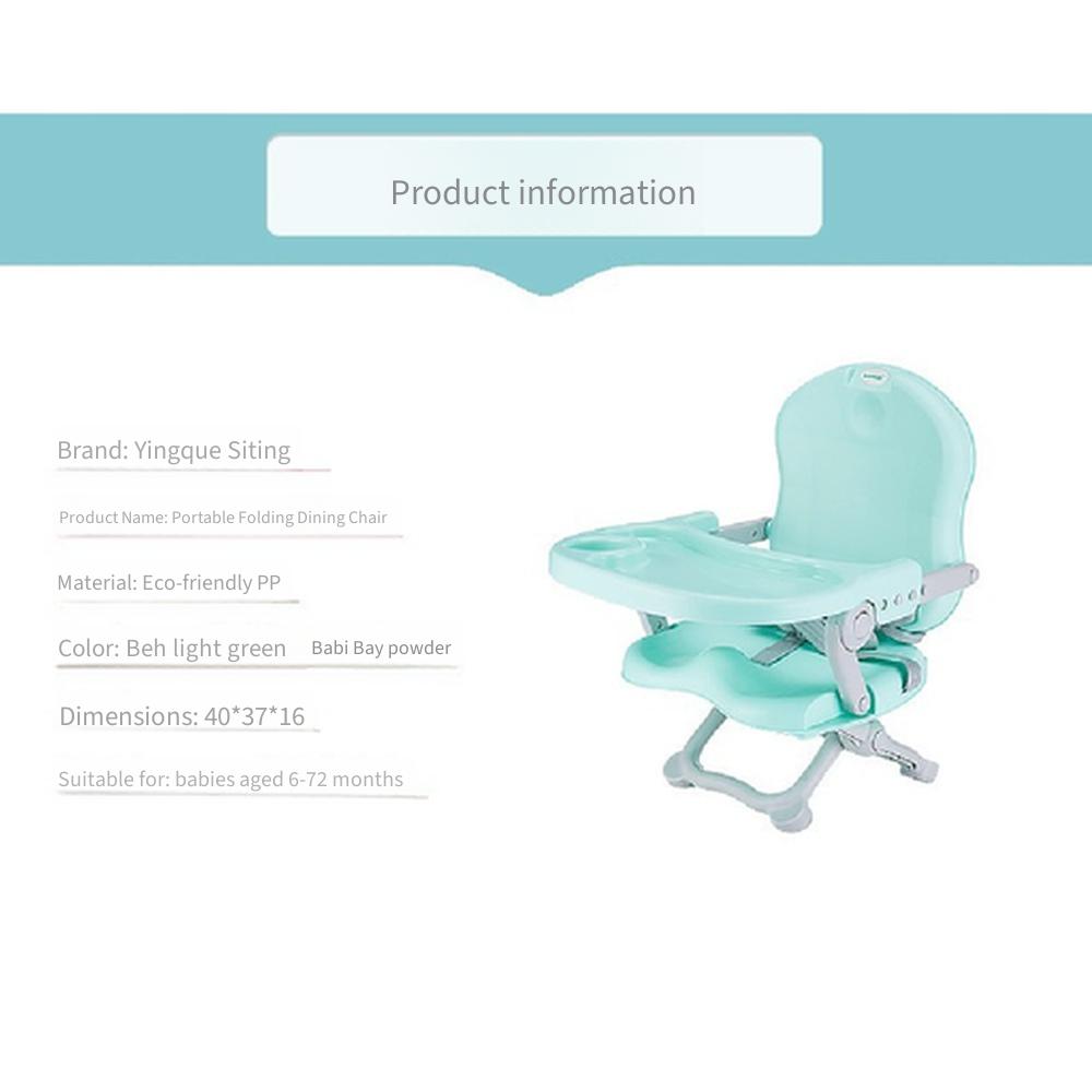 Baby High Chair Foldable Adjustable Infant Feeding Chair Portable Reclining Kids Dining Chair For Home