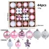 44/12/9/6PCS Christmas Ball Decorative Supplies Exquisite Painted Christmas Tree Pendant Ornament 2026 Home New Year Party Decor