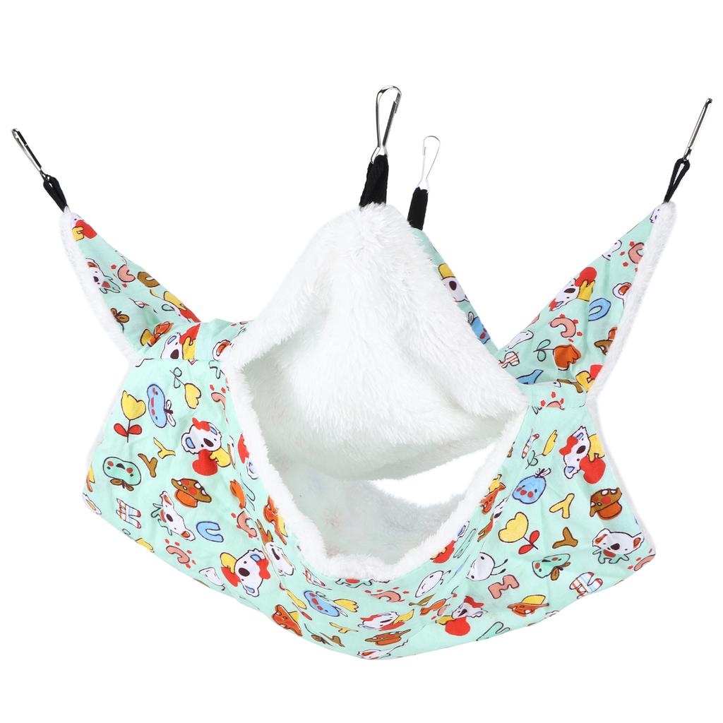 Small Animals Hanging Hammock Warm Plush Bunkbed Pet Cage Hammock for Hamster Ferret Chinchilla