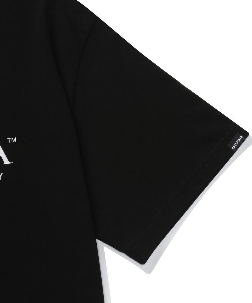 COLUMBIA UNIVERSITY Cu Signiture Big Logo T-Shirts Black