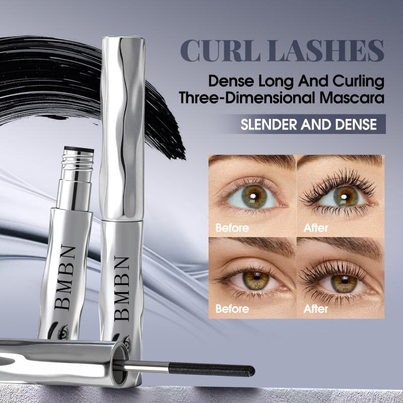 Mascara Tubo d'Acciaio - Formula Impermeabile e Resistente al Sudore per Infoltire, Allungare e Arricciare le Ciglia, Mascara con Design di Precisione a Tubo d'Acciaio