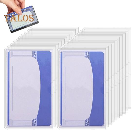 10/20 Unidades Protetores de Cartão de Segurança Social Transparentes Protetor de Cartão Medicare Resistente à Água Porta-Cartão de PVC Transparente para ID Cartão de Débito Cartão de Crédito