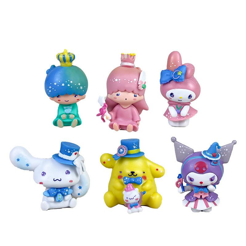 Kuromi And Melody Pvc Collectible Figures With Assembly For Anime Fans