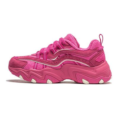 Li Ning Disney X  Cat Paw Lite 2 Strawberry Bear Collaboration Non-Slip Low-Top Casual Shoes Women Sneaker Pink AGCT452-1